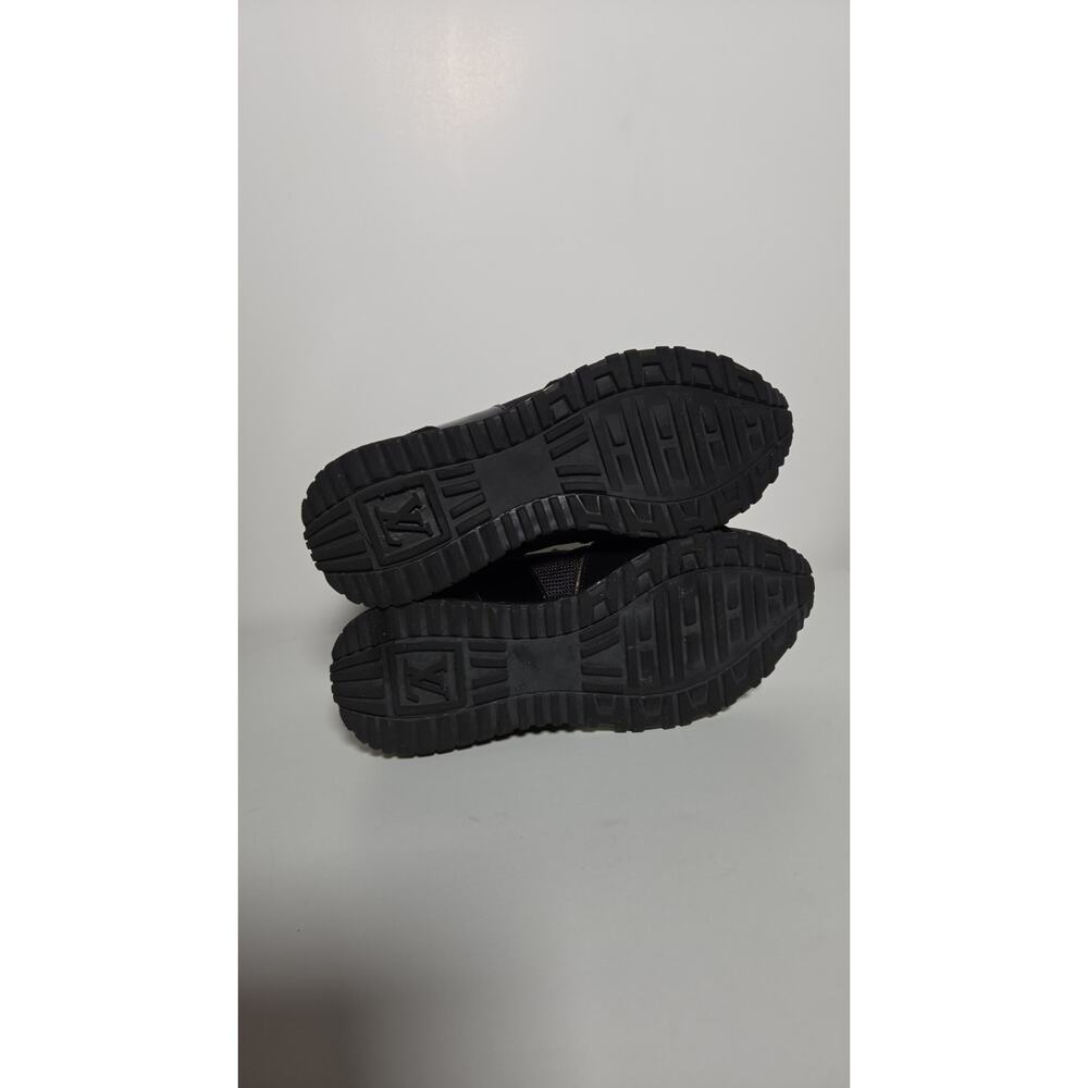 Louis Vuitton Run Away Size 35 BlackBrown Monogram Canvas Mesh Low Top Damaged - Picture 9 of 14